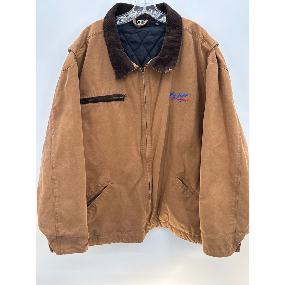 Men's XL Dunbrooke Kings Express Quilted Lined Brown Canvas Work Jacket